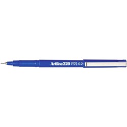 ARTLINE 220 FINELINER PENS 0.2mm Blue Box12