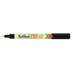 ARTLINE 725 PERMANENT MARKERS 0.4mm Bullet Black Box12