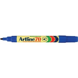 ARTLINE 70 PERMANENT MARKERS Med Bullet Blue Box12