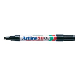 ARTLINE 90 PERMANENT MARKERS Med Chisel Black Box12