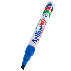 ARTLINE 90 PERMANENT MARKERS Med Chisel Blue Box12