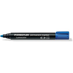 Staedtler 352 Permanent Marker Bullet 2mm Blue Box10