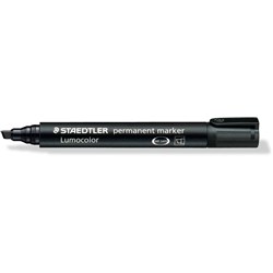 Staedtler 350 Permanent Marker Chisel 2mm Black Box10