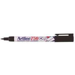 ARTLINE 750 LAUNDRY MARKERS Fine Bullet Black Box12