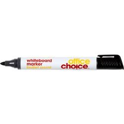 OFFICE CHOICE WHITEBOARD MARKER Med Bullet Black Box12