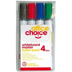 OFFICE CHOICE WHITEBOARD MARKER Assorted Wallet/4
