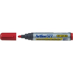 ARTLINE 577 WHITEBOARD MARKERS Drysafe Med Bullet Red Box12