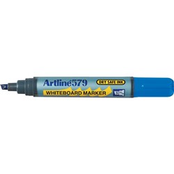 ARTLINE 579 WHITEBOARD MARKER Drysafe Med Chisel Blue Box12