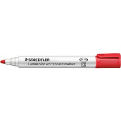 STAEDTLER 351 WHITEBOARD MARKR Bullet Red Box10