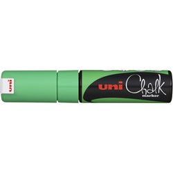 UNI LIQUID CHALK MARKER 8.0MM Chisel Tip Fluoro Green