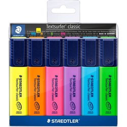 STAEDTLER CLASSIC HIGHLIGHTER Textsurfer Assorted Wallet/6