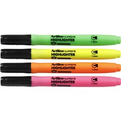 ARTLINE SUPREME HIGHLIGHTER Assorted 4Pk