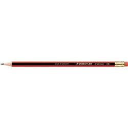 STAEDTLER 112 TRADITION PENCIL Eraser Tipped Pencil HB Box12