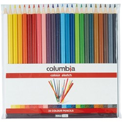 COLUMBIA COLORSKETCH PENCILS Full Length Assorted Wlt24 Clearance Stock#