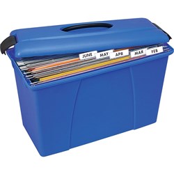 CRYSTALFILE CARRY CASE for Suspension Files, Blue