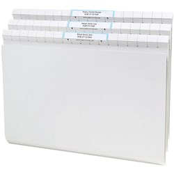 AVERY QUICKVUE FILES F/C, Title Labels H/Duty White Clearance Stock#