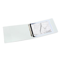 MARBIG INSERT BINDER A3 3D Ring 50mm Landscape White