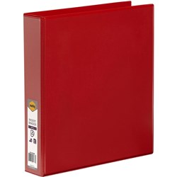 MARBIG INSERT BINDER A4 4D Ring 38mm Red
