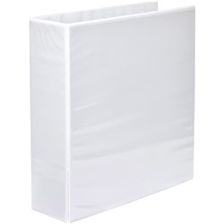 MARBIG ENVIRO INSERT BINDERS Clearview A4 2D Ring 65mm Wht