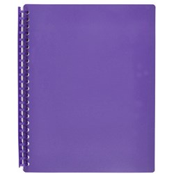 MARBIG DISPLAY BOOK Refillable A4 20 Pocket Purple