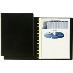 MARBIG DISPLAY BOOK, Kwik Zip A4 Kwikzip Refillable 20Pocket