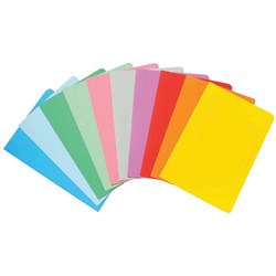 MARBIG MANILLA FOLDERS F/Cap Assorted Colours Pk20