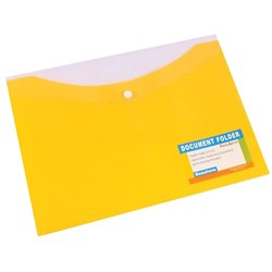 BANTEX Document Wallet A4 Tropical PP Yellow/Bannana