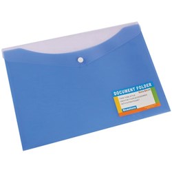 BANTEX Document Wallet A4 Tropical PP Blue/Blueberry