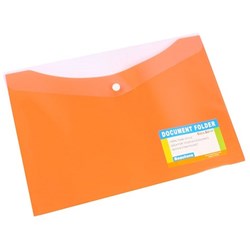 BANTEX Document Wallet A4 Tropical PP Orange/Mango