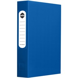 MARBIG BOX FILES W/ BUTTON PP A4 W245xL330x60mm Blue