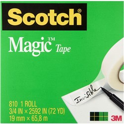 SCOTCH 810 MAGIC TAPE 19mmx66m /Roll Boxed