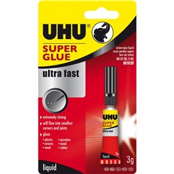 UHU GLUE SUPER GLUE Ultra Fast 3g