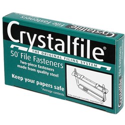 ACCO FILE FASTENER Crystalfile File Fastners Bx50