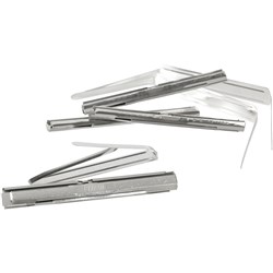 ESSELTE SLIDELOCK FILE Fastners Metal 80mm Box50