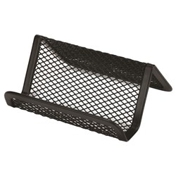 ESSELTE MESH BUSINESS CARD HOLDER Free Standing, Black