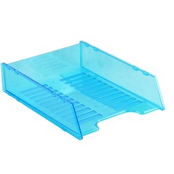 ITALPLAST NEON DOCUMENT TRAY Multifit, Neon Blue