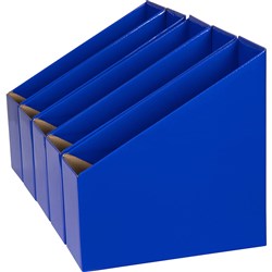 MARBIG MAGAZINE BOOK BOX FILE W90xD250xH270mm Blue Pack/5