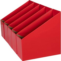 MARBIG MAGAZINE BOOK BOX FILE W90xD250xH270mm Red Pack/5-D# Clearance Stock#