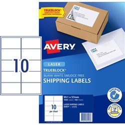 AVERY L7173 MAILING LABELS Laser 10/Sht 99.1x57mm 100Shts