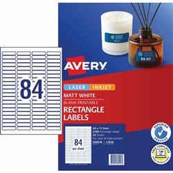 AVERY L7656 MEDIA LASER LABELS Slide 84/Sht 46x11.11mm 25Shts