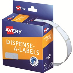 AVERY DISPENSER LABEL DMR1024W Rectangle 10x24mm White Pk1200