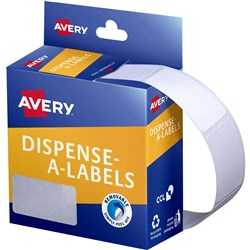 AVERY DISPENSER LABEL DMR1936W Rectangle 19x36mm White Pk450