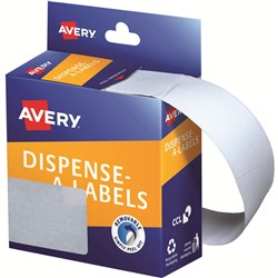 AVERY DISPENSER LABEL DMR8943W Rectangle 89x43mm White Pk100