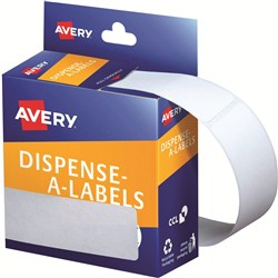 AVERY DISPENSER LABEL DMR10124 Rectangle 101x24mm White Pk160