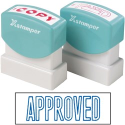 XSTAMPER -1 COLOUR -TITLES A-C 1008 Approved Blue
