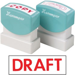 XSTAMPER -1 COLOUR -TITLES D-F 1068 Draft Red