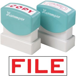XSTAMPER -1 COLOUR -TITLES D-F 1051 File Red