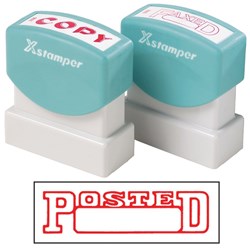 XSTAMPER -1 COLOUR -TITLES P-Q 1211 Posted/Date Red