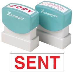 XSTAMPER -1 COLOUR -TITLES R-Z 1567 Sent Red