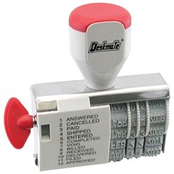 DESKMATE DIAL-A-PHRASE DATER STAMP 4mm Date Stamp